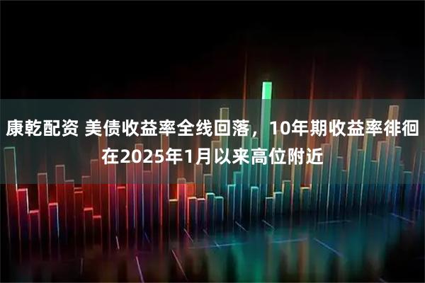 康乾配资 美债收益率全线回落，10年期收益率徘徊在2025年1月以来高位附近